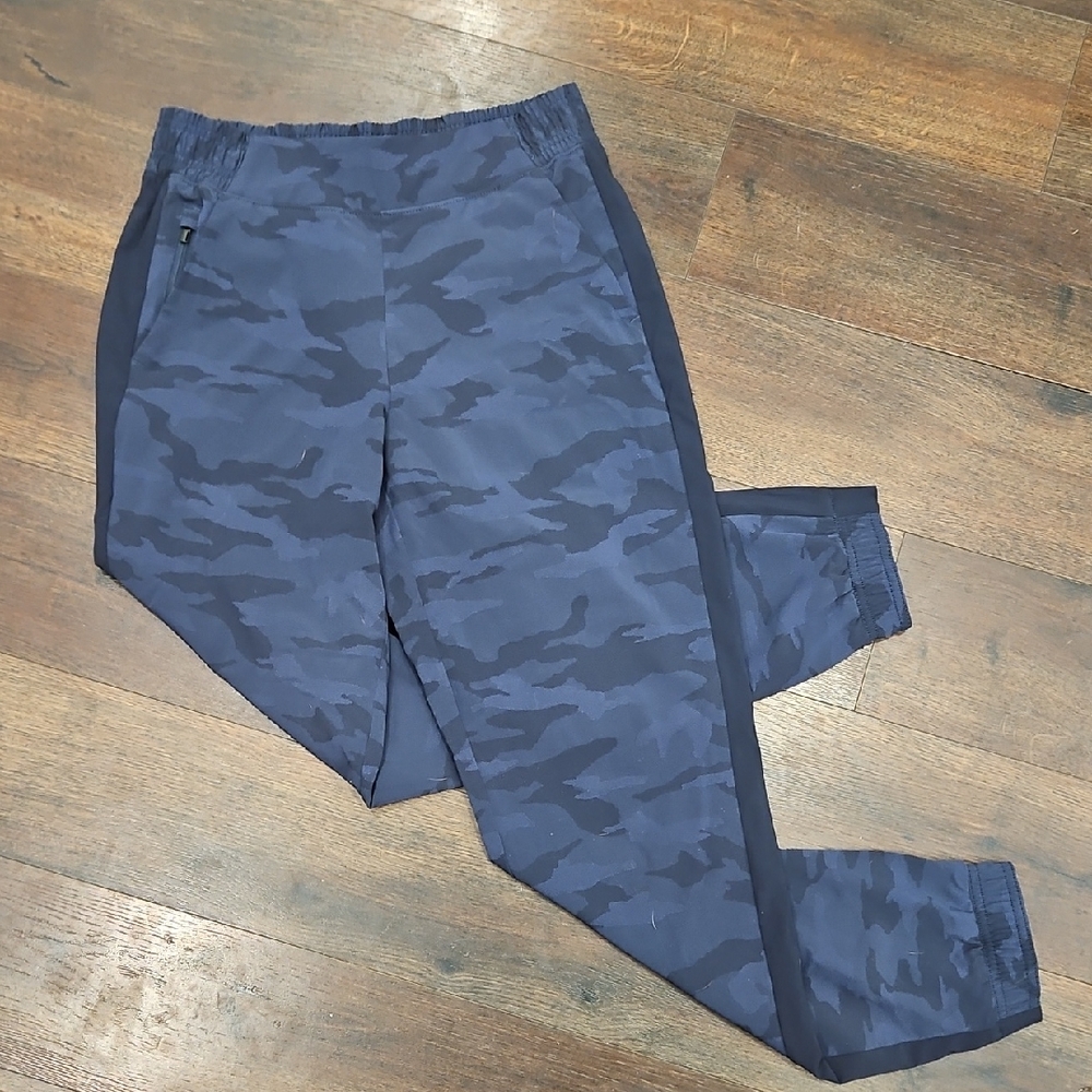 Athleta Brookly Blue Camo Camouflage Jogger Pants 2